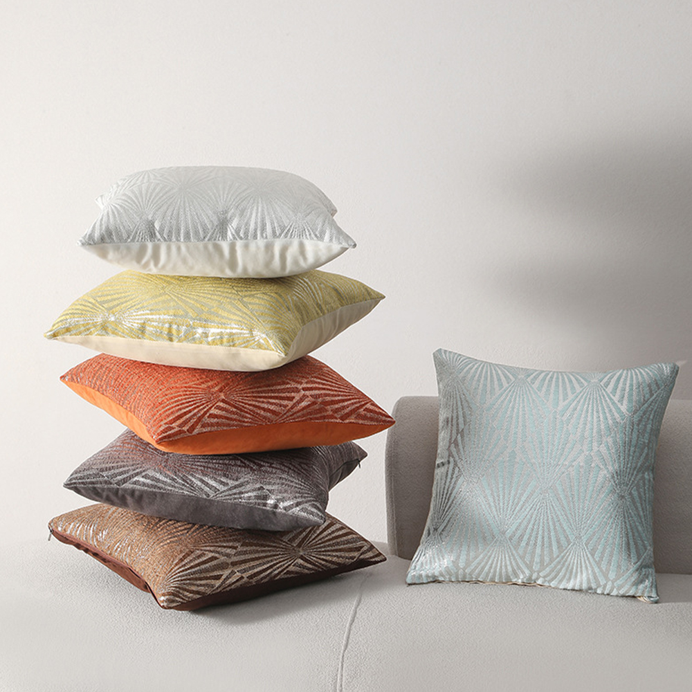 Geometrisches Chenille-strukturiertes Kissen-Dekokissen